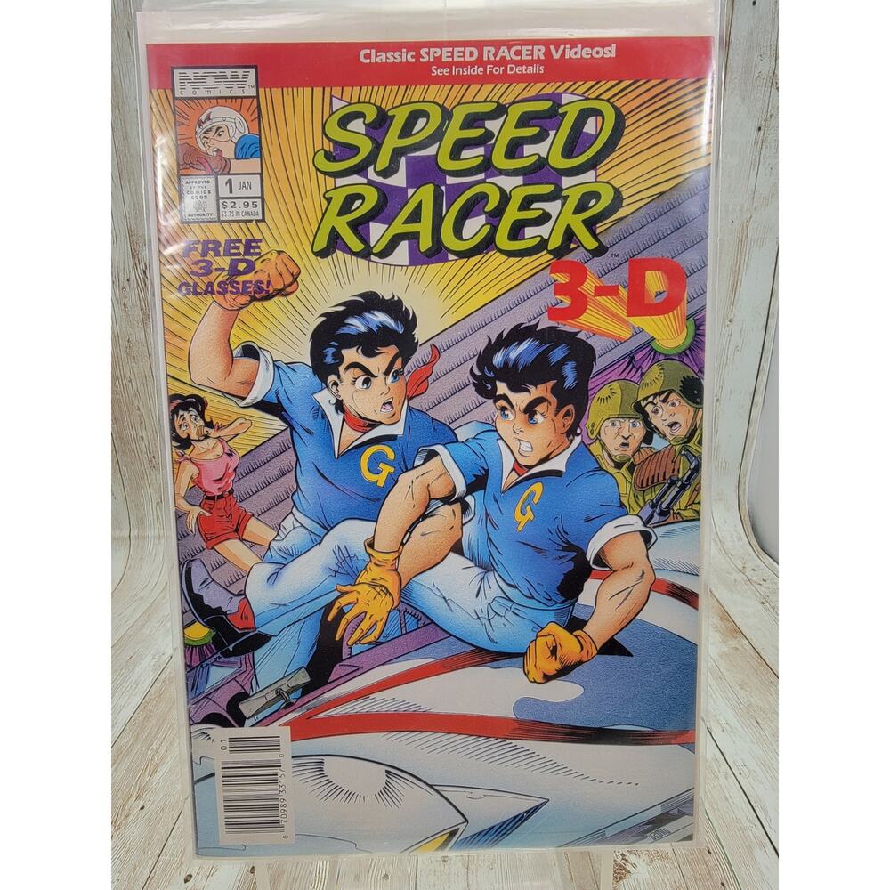 Speed Racer 3-D # 1 Sealed With Glasses Newstand Edition Now Comics